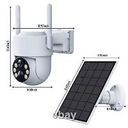 2K Wireless Security Camera Home Outdoor 4MP Solar Power Audio Cameras 2.4G Wifi