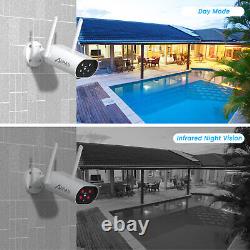2K Wireless Security Camera System 12''Monitor WiFi Home Outdoor Audio IR Night