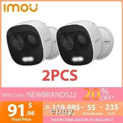 2PCS Imou Outdoor Security Wifi Camera IR Cam Built in Spotlight PIR Detection