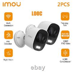 2PCS Imou Outdoor Security Wifi Camera IR Cam Built in Spotlight PIR Detection