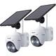2pcs Iegeek Wireless Outdoor Solar Security Camera Home Battery Wifi Cctv System