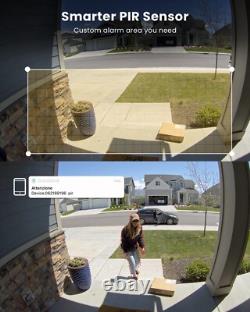 2PCS ieGeek Wireless Outdoor Solar Security Camera Home Battery WiFi CCTV System