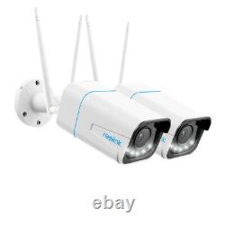 2X Reolink 5MP 2.4/5 GHz WiFi Home Security Camera Zoom Outdoor Spotlight 511WA