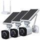 2-4 4mp Solar Battery Powered Wifi Outdoor Home Security Camera System Wireless