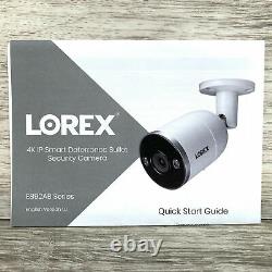 2 Lorex 8MP Smart 4K Ultra Deterrence Night Vision Security Video Camera E892AB