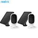 2-set Wifi Security Camera Wireless Rechargeable Reolink Argus 2 + Solar Panel