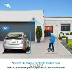 2pcs 8MP PoE IP Security Camera Zoom Outdoor Person Vehicle Alerts Reolink 811A