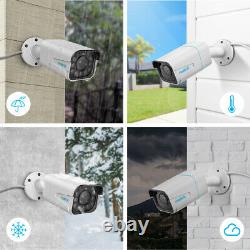 2pcs 8MP PoE IP Security Camera Zoom Outdoor Person Vehicle Alerts Reolink 811A