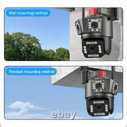 2x 3 Lens HD 1080P WiFi IP Camera Wireless Outdoor CCTV PTZ Home Security IR Cam