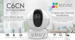 2x EZVIZ 1080p Indoor Pan/Tilt WIFI Security Camera, 360° Full 2-Way Talk C6CN