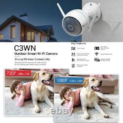 2x EZVIZ 1080p Outdoor WiFi Camera Weatherproof Smart Motion Detection C3WN