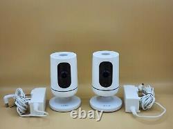 2x Home Security Vivint Ping V-CAM1 SmartHome Indoor Cameras withCables