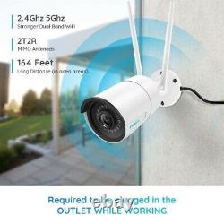 2x Reolink 4MP WiFi IP Security Camera 2.4/5G Dual Band Outdoor Audio RLC-410W