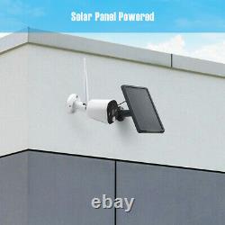 2x Wireless Solar Battery Powered Outdoor Audio Security Camera System 1080P USA