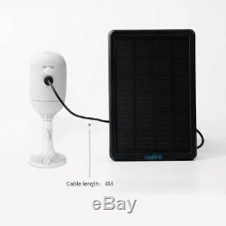 2x Wireless WiFi IP Camera HD 1080P Rechargeable Reolink Argus Pro + Solar Panel