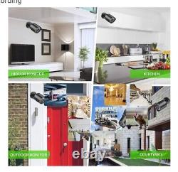 3000TVL Home Security System Surveillance DVR Camera Kits, 4pcs Wired 5MP PoE