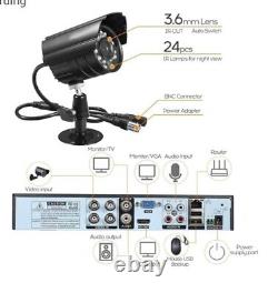 3000TVL Home Security System Surveillance DVR Camera Kits, 4pcs Wired 5MP PoE