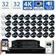 32 Channel 4k Nvr 32 X 8mp Starlight 4k Microphone Poe Ip Security Camera System