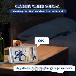 360° Garage Lamp Bulb Camera Wi-Fi Wireless Smart Home Security IR Night Light