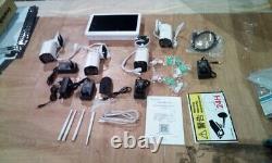 3K Home Security Camera System Wireless With 12''Monitor 5MP Surveillance Camera