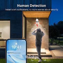 3K Home Security Camera System Wireless With 12''Monitor 5MP Surveillance Camera