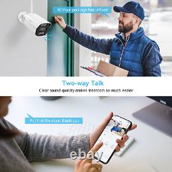3K Home Security Camera System Wireless With 12''Monitor 5MP Surveillance Camera