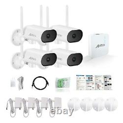 3MP 4CH HD WiFi Home Security Camera System Wireless Outdoor IP CCTV NVR Kit 64G