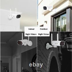 3MP 4CH HD WiFi Home Security Camera System Wireless Outdoor IP CCTV NVR Kit 64G