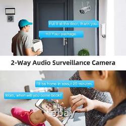 3MP Home Security Camera System Wifi Camera 7'' Touch Screen Monitor 4CH +32GB
