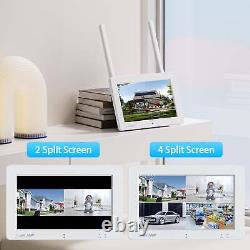 3MP Home Security Camera System Wifi Camera 7'' Touch Screen Monitor 4CH +32GB
