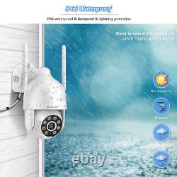 3MP PT Wireless Security Camera System with Monitor Ourdoor Wifi Home 8CH NVR