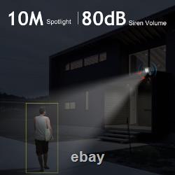 3MP Solar Home Security Camera Battery Powered 2.4G WIFI Audio Night Vision