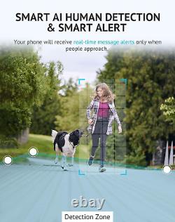 3MP Wireless Camera for Home/Outdoor Security (2 Pack), 2K Battery Powered Wifi