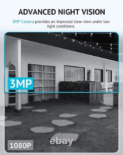 3MP Wireless Camera for Home/Outdoor Security (2 Pack), 2K Battery Powered Wifi