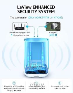 3MP Wireless Camera for Home/Outdoor Security (2 Pack), 2K Battery Powered Wifi