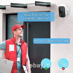 3MP Wireless Camera for Home/Outdoor Security (2 Pack), 2K Battery Powered Wifi