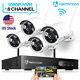 3mp Wireless Home Security Camera System 1tb Hdd Wifi Cctv 8ch Nvr Night Vision