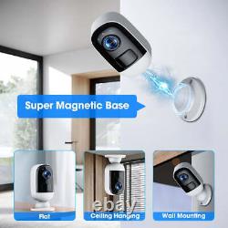 3MP Wireless Home Security Camera System Outdoor Wifi Solar Camera Night Vision