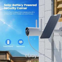 3MP Wireless Home Security Camera System Outdoor Wifi Solar Camera Night Vision