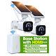 3mp Wireless Security Camera System Solar Battery Powered Wire-free Home Outdoor