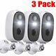 3pack Outdoor 2k Wireless Security Camera Home Battery Powered Cctv Systems