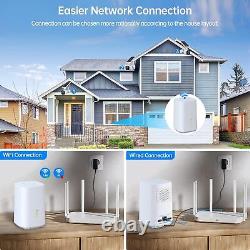 3Pcs Solar & Battery Powered Security Camera System Wireless WiFi Home Outdoor