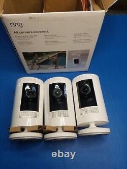 3 Pack Ring Stick Up Cam 3rd Gen Home Security Camera with Battery (OPEN BOX)