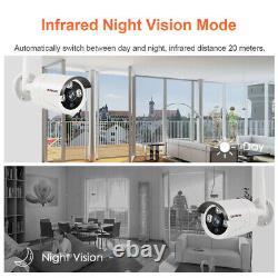 4CH 1080P Home Outdoor Wireless Security Camera System Wifi NVR Kit LS VISION