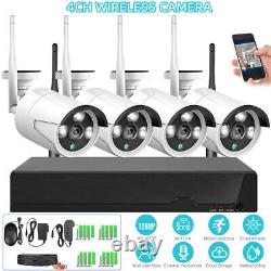 4CH 3MP 1080P HD Outdoor Home Security Camera System Kit Surveillance CCTV NVR