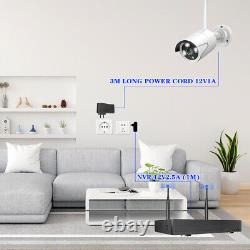 4CH 3MP 1080P HD Outdoor Home Security Camera System Kit Surveillance CCTV NVR