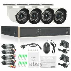 4CH 5 in1 Surveillance System NVR Security IP Camera Kit Outdoor Home K3043HV