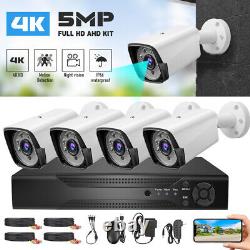 4CH DVR 4K Outdoor Security Camera System Home WIFI Wireless CCTV Night Vision