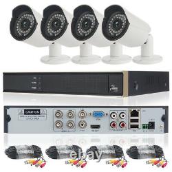 4CH DVR 720P HD Security Camera System Night Vision Home Remote Motion