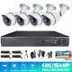 4ch H. 265+ 5mp Lite Dvr 1080p Outdoor Cctv Home Security Camera System Kit Usa